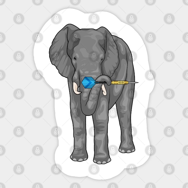 Elephant Darts Dart Sticker by Markus Schnabel